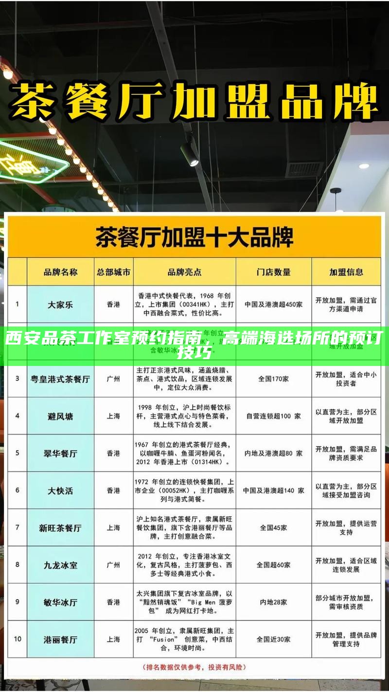 西安品茶工作室预约指南，高端海选场所的预订技巧